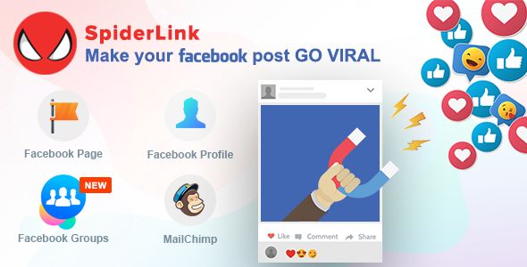 Facebook SpiderLink v2.0 – Make Your Facebook Post GO VIRAL