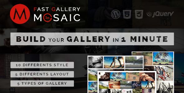 Fast Gallery Mosaic v1.0 – WordPress Plugin