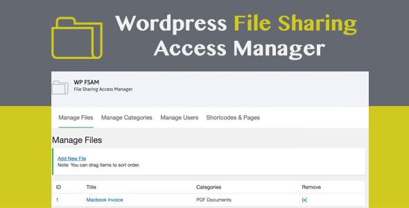 WP FSAM v1.0 – File Sharing Access Manager