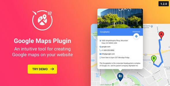 WP Google Maps v1.2.0 – Map Plugin For WordPress