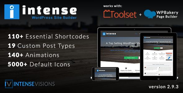 Intense v2.9.3 – Shortcodes And Site Builder For WordPress