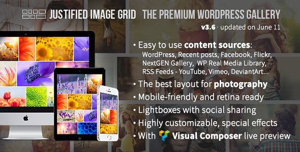 Justified Image Grid v3.7 – Premium WordPress Gallery