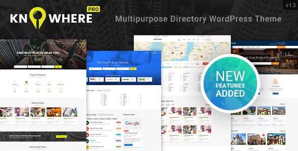 Knowhere Pro v1.3.1 – Multipurpose Directory WordPress Theme