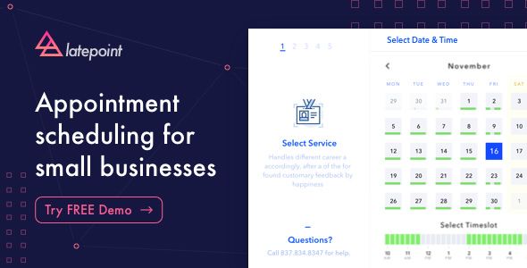 LatePoint v1.3.7 – Appointment Booking & Reservation Plugin