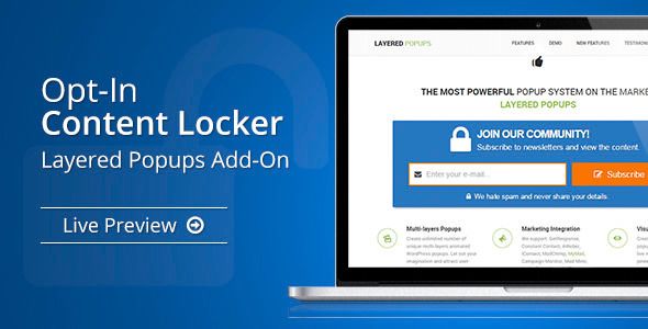 Opt-In Content Locker v1.31 – Layered Popups Add-On