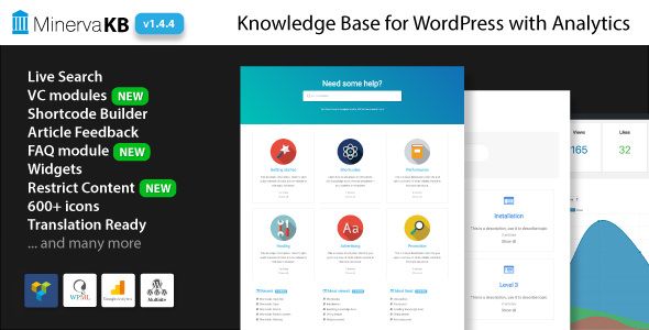MinervaKB v1.4.4 – Knowledge Base for WordPress with Analytics