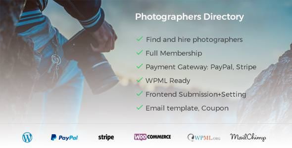 Photographer Directory v1.0.4 – WordPress Plugin