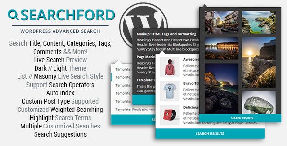 Searchford v1.0.16 – WordPress Advanced Search