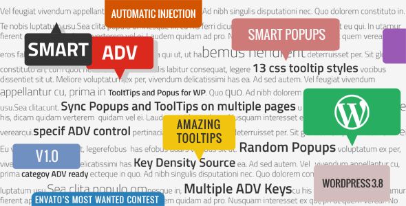 SmartADV v1.0 – Tooltips, Banners and Popups for WP