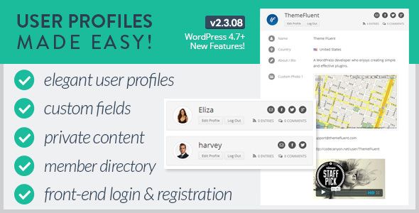 User Profiles Made Easy v2.3.08 – WordPress Plugin