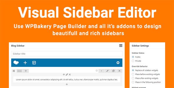 Visual Sidebar Editor v1.2.5