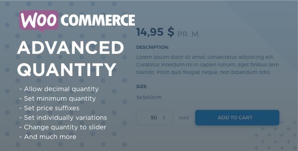 WooCommerce Advanced Quantity v2.2.9.2