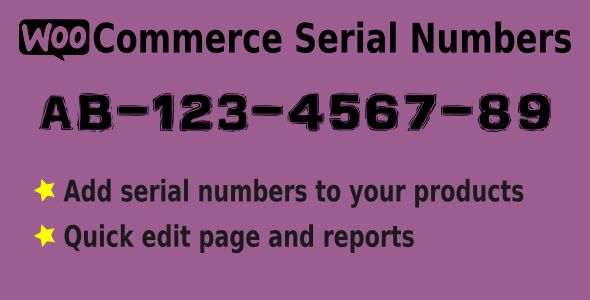 WooCommerce Serial Numbers v1.14 – WordPress Plugin