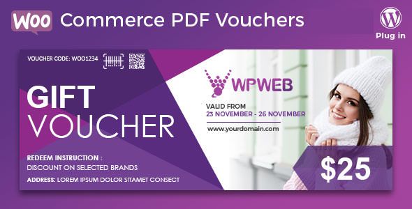 WooCommerce PDF Vouchers v3.3.3 – WordPress Plugin