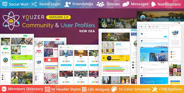 Youzer v2.0.5 – Buddypress Community & User Profiles