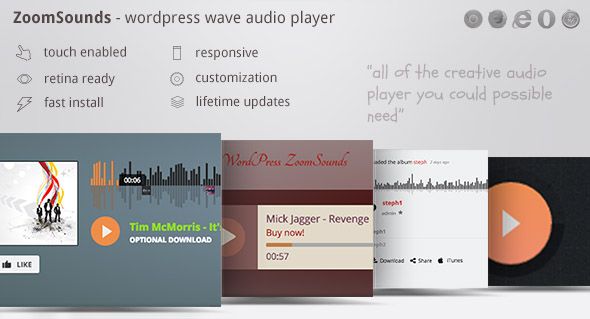 ZoomSounds v4.64 – WordPress Audio Player